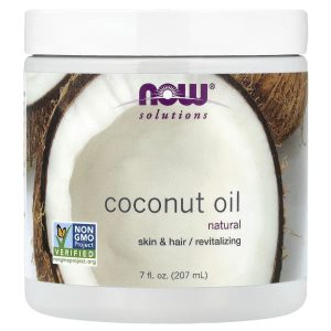 NOW Foods, Solutions, Coconut Oil, Natural, 7 fl oz (207 ml)