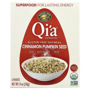 Nature's Path, Organic Qi'a® Superfood Gluten Free Oatmeal, Cinnamon Pumpkin Seed, 6 Packets, 38 g Each