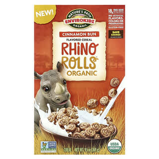 Nature's Path, EnviroKidz, Organic Rhino RollsĀ® Cereal, Cinnamon Bun, 9.5 oz (269 g)