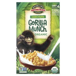 Nature's Path, EnviroKidz, Organic Gorilla Munch Cereal, Corn Puffs, 10 oz (284 g)
