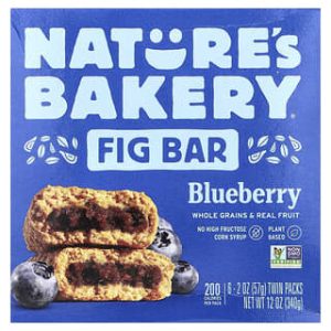 Nature's Bakery, Fig Bar, Blueberry, 6 Twin Packs, 2 oz (57 g) Each