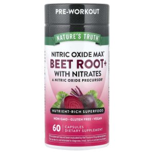 Nature's Truth, Nitric Oxide Max™, Beet Root+ with Nitrates, 60 Capsules