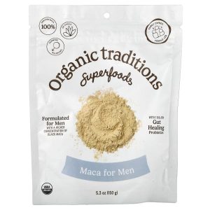 Organic Traditions, Maca for Men with Probiotics, 5.3 oz (150 g)