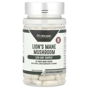 Probase Nutrition, Lion's Mane Mushroom, 100 mg, 120 Capsules
