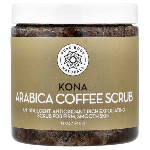 Pure Body Naturals, Kona Arabica Coffee Scrub , 12 oz (340 g)
