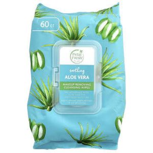 Petal Fresh, Makeup Removing Cleansing Wipes, Soothing Aloe Vera, 60 Wipes