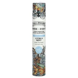 Poo-Pourri, Sole-Pourri™  Shoe + Foot Funk-Fighting Odor Eliminator, Citrus Mint, 0.34 fl oz (10 ml)