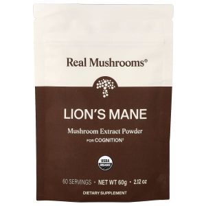 Real Mushrooms, Lion's Mane, Organic Mushroom Extract Powder, 2.12 oz (60 g)