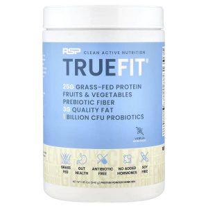 RSP Nutrition, TrueFitĀ®, Grass-Fed Protein Powder Drink Mix, Vanilla, 1.85 lbs (840 g)