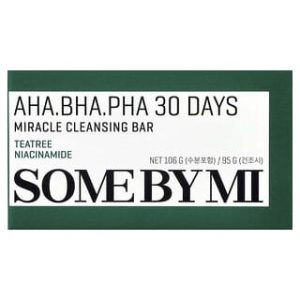 Some By Mi, AHA. BHA. PHA 30 Days Miracle Cleansing Bar Soap, 95 g (106 g)
