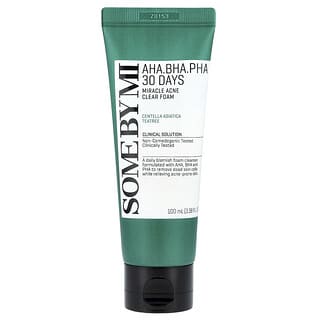 SOME BY MI, AHA, BHA, PHA 30 Days Miracle Acne Clear Foam, 3.38 fl oz (100 ml)