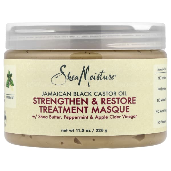 SheaMoisture, Jamaican Black Castor Oil, Strengthen & Restore Treatment Masque, 11.5 oz (326 g)