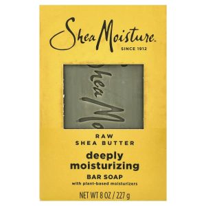 SheaMoisture, Raw Shea Butter Bar Soap, Deeply Moisturizing, 8 oz (227 g)