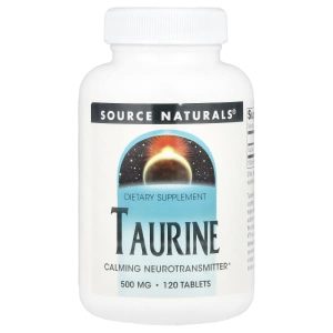 Source Naturals, Taurine, 500 mg, 120 Tablets