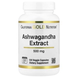 California Gold Nutrition, Ashwagandha, 500 mg, 120 Veggie Capsules