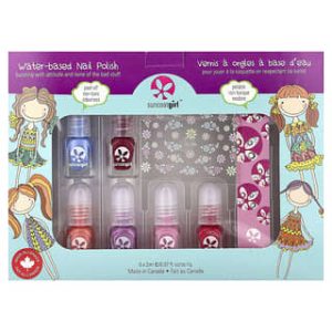 SuncoatGirl, Water-Based Nail Polish, Mini Mani Kit, 8 Piece Kit