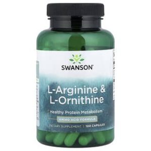 Swanson Vitamins, L-Arginine & L-Ornithine, 100 Capsules