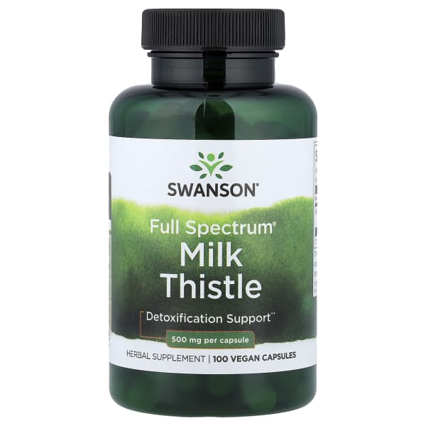 Swanson Vitamins, Full Spectrum® Milk Thistle, 500 mg, 100 Vegan Capsules