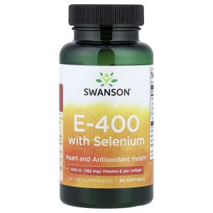 Swanson Vitamins, E-400 With Selenium, 90 Softgels