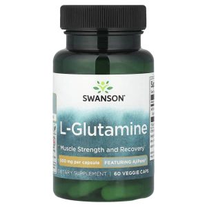 Swanson Vitamins, L-Glutamine, 500 mg, 60 Veggie Caps
