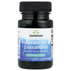 Swanson Vitamins, Astaxanthin & Zeaxanthin, 60 Softgels