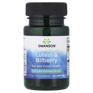 Swanson Vitamins, Lutein & Bilberry, 60 Softgels