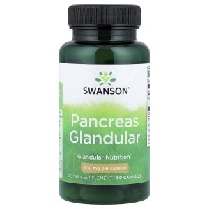 Swanson Vitamins, Pancreas Glandular, 500 mg, 60 Capsules