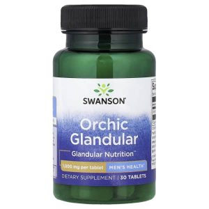 Swanson Vitamins, Orchic Glandular, Men's Health, 1,000 mg, 30 Tablets