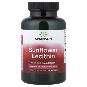 Swanson Vitamins, Sunflower Lecithin, 90 Softgels (1,200 mg per Softgel)