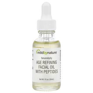 Mild By Nature, Serumdipity, Age Refining Facial Oil with Peptides, 1 fl oz (30 ml)