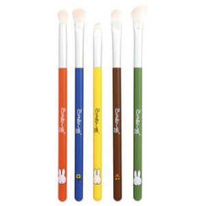 The Creme Shop, Miffy, Everyday Essentials, Eyeshadow Brush Set + Travel Bag, 6 Pieces