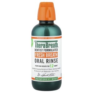 TheraBreath, Fresh Breath, Oral Rinse, Rainforest Mint, 16 fl oz (473 ml)