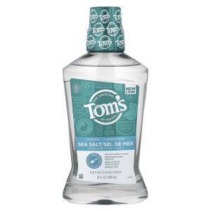 Tom's of Maine, Sea Salt Mouthwash, Fluoride Free, Refreshing Mint, 16 fl oz (473 ml)