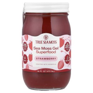 True Sea Moss, Sea Moss Gel Superfood, Strawberry, 16 fl oz (473 ml)
