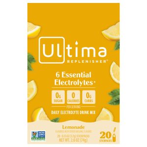 Ultima Replenisher, Daily Electrolyte Drink Mix, Lemonade, 20 StickPacks, 0.13 oz (3.7 g) Each