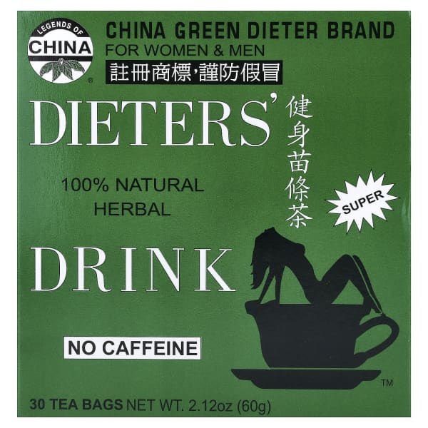 Uncle Lee's Tea, Dieters' 100% Natural Herbal Drink, No Caffeine, 30 Tea Bags, 2.12 oz (60 g)