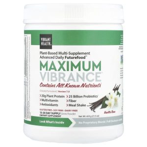 Vibrant Health, Maximum Vibrance®, Version 7.0, Vanilla Bean, 21.5 oz (610 g)