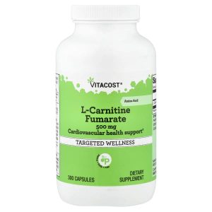 Vitacost, L-Carnitine Fumarate, 500 mg, 300 Capsules