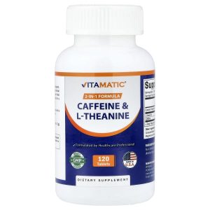Vitamatic, Caffeine & L-Theanine, 120 Tablets