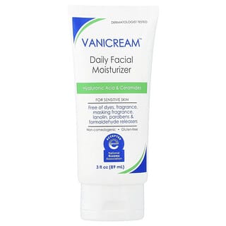 Vanicream, Daily Facial Moisturizer, For Sensitive Skin, Fragrance Free, 3 fl oz (89 ml)