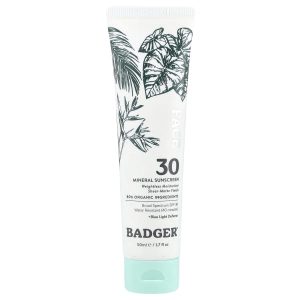 Badger, Face, Mineral Sunscreen, SPF 30, 1.7 fl oz (50 ml)